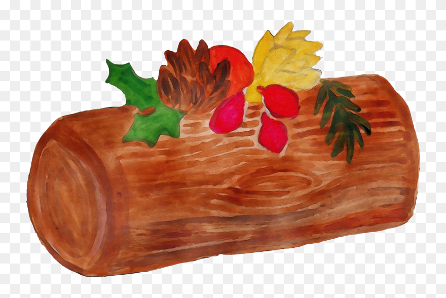 Yule Log Transparent Background Clipart