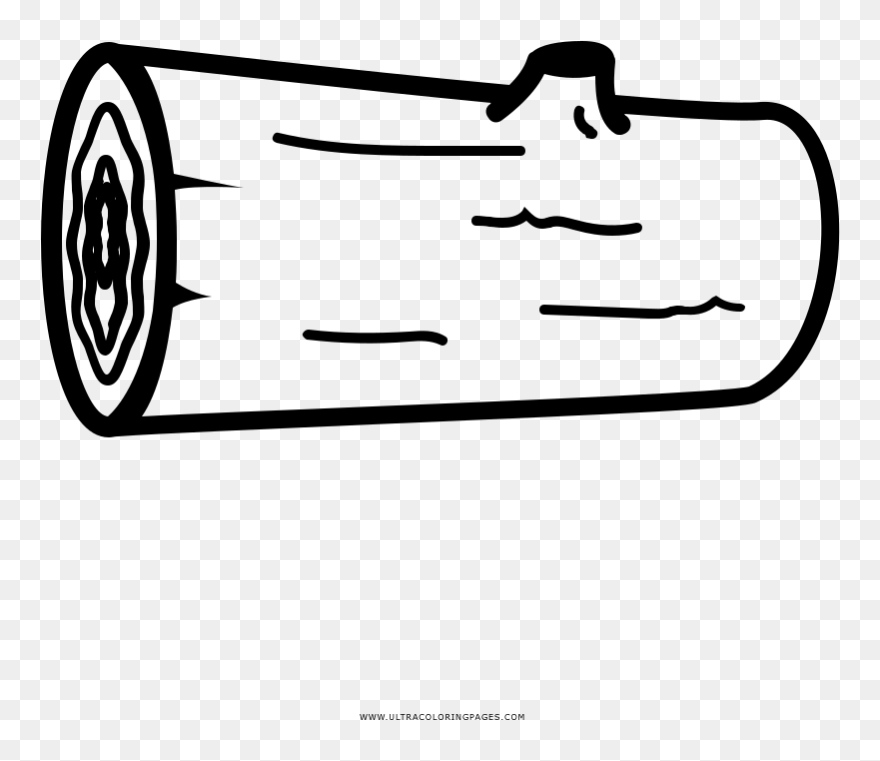 Logs Clipart Coloring, Logs Coloring Transparent Free - Colouring Pages Of Log - Png Download