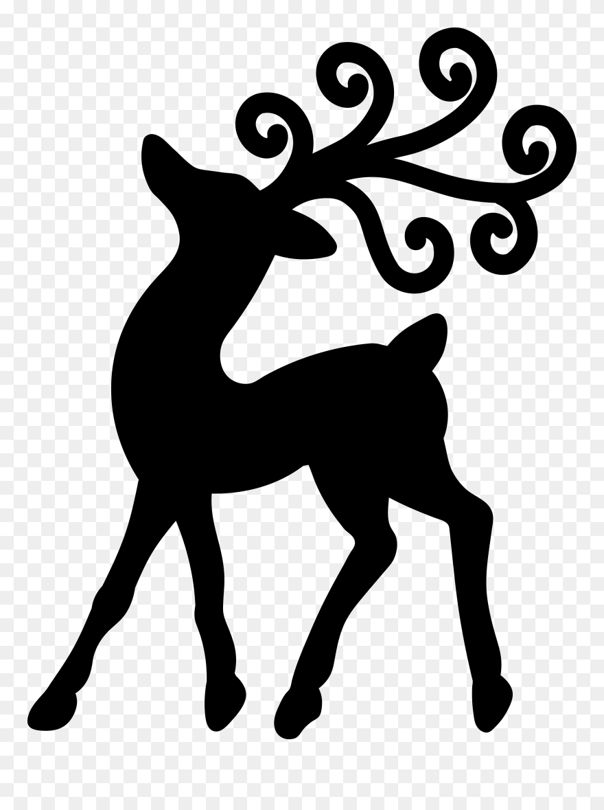 Diy Reindeer Silhouette Clipart