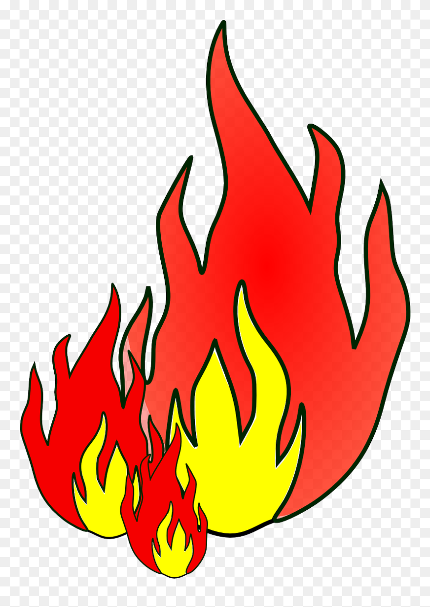 How To Draw Flames Archives - Fire Safety Crossword Clipart