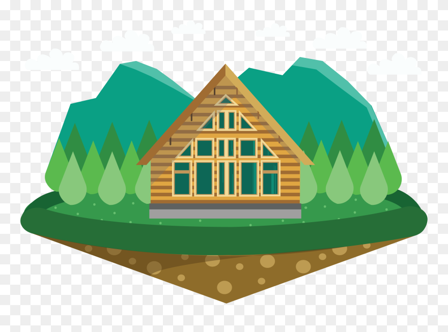 Collection Of Free Cabin Vector Cartoon Download On - Clipart Chalet - Png Download