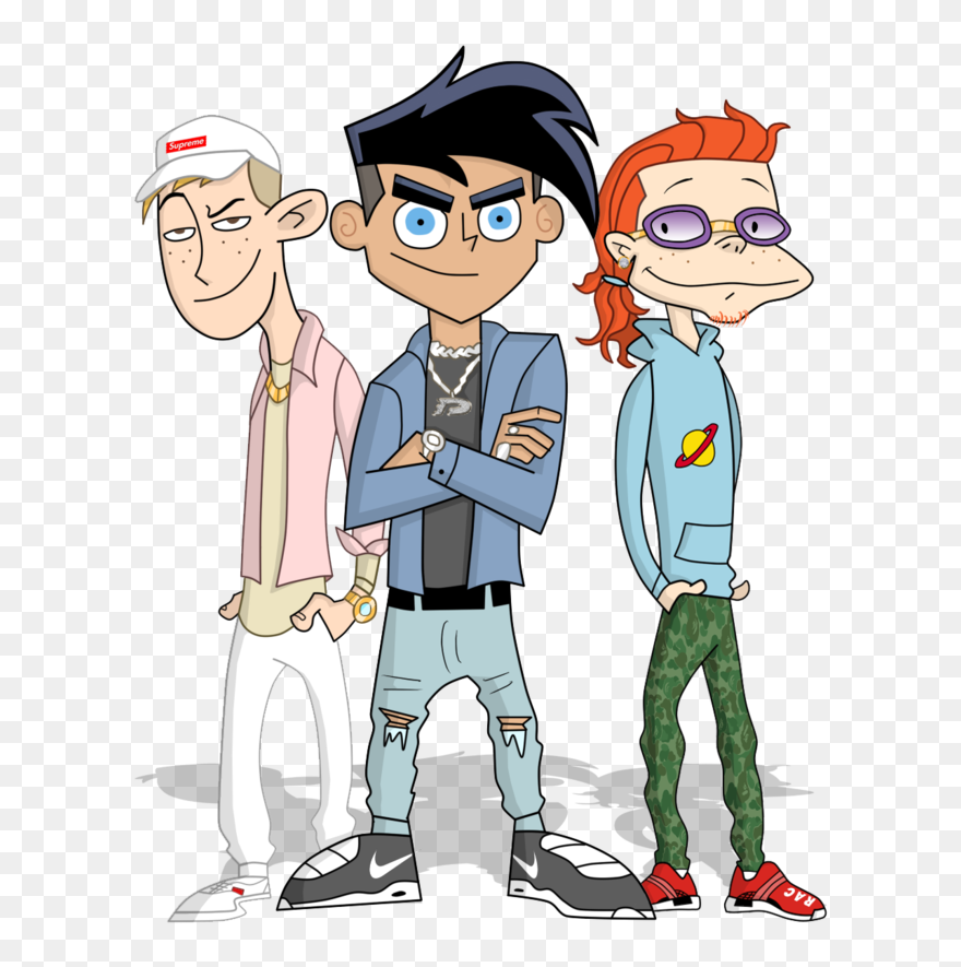 Cartoon Rap Group By Joshisjagged - Rappers Cartoon Png Clipart