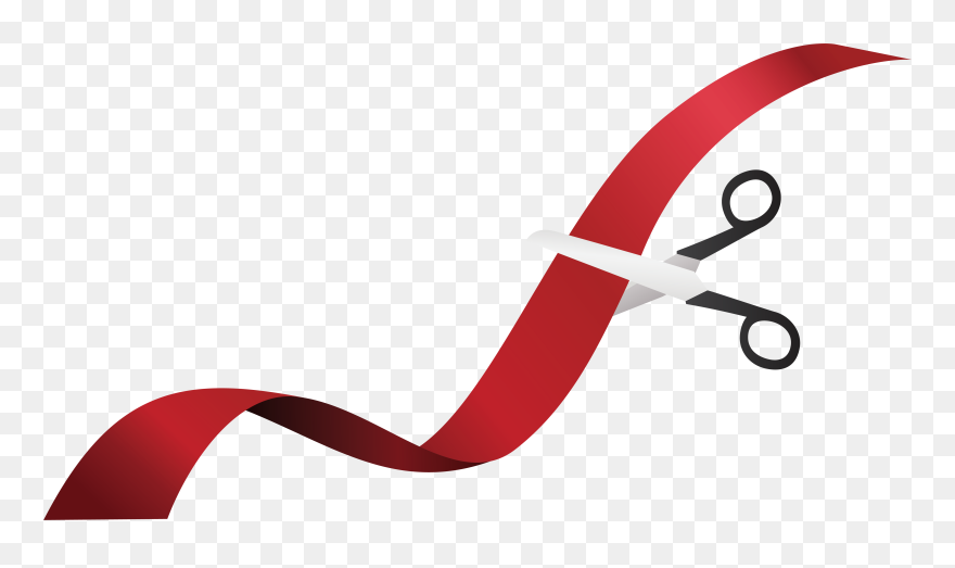 Vector Cutting Ribbon - Scissors Cutting Ribbon Png Clipart
