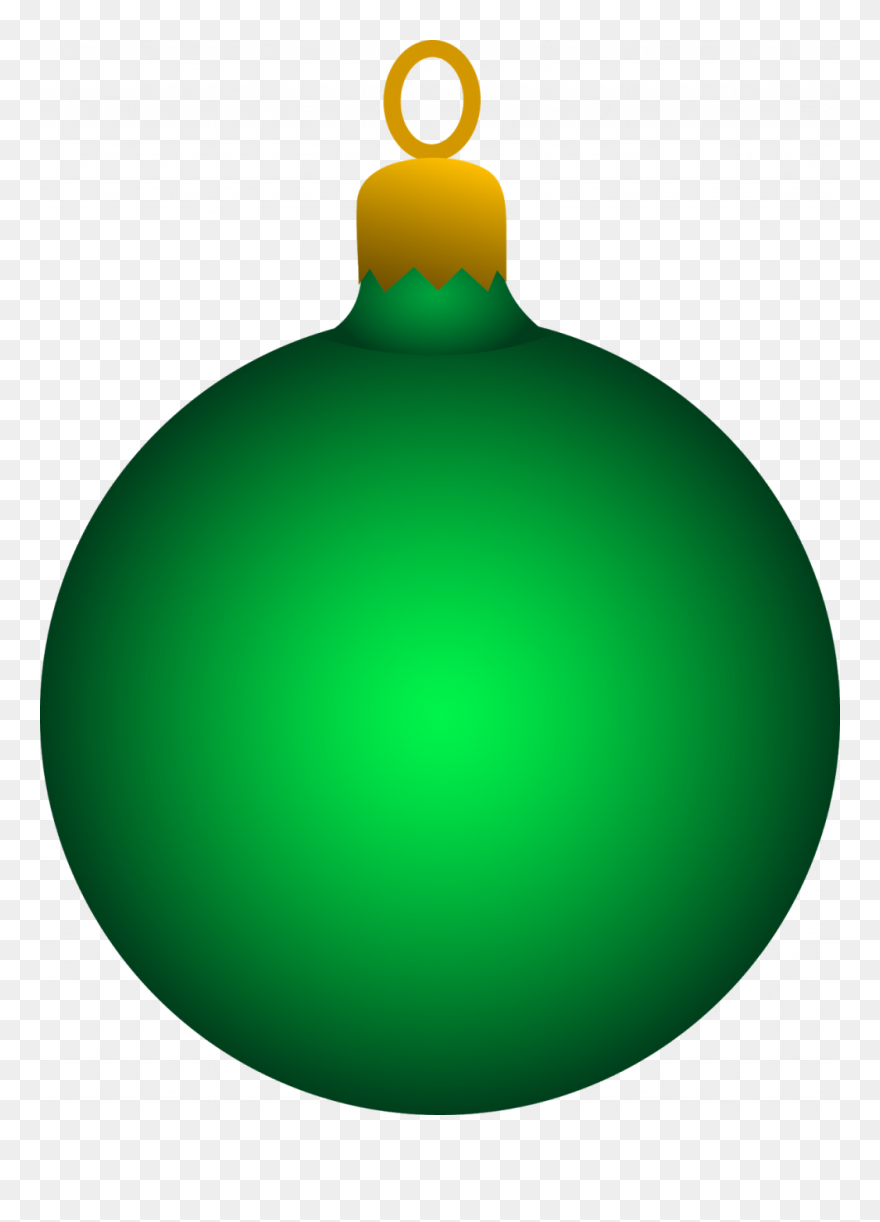Christmas ~ Clipart Christmas Clip Art Free Images - Green Christmas Ornament Clipart - Png Download