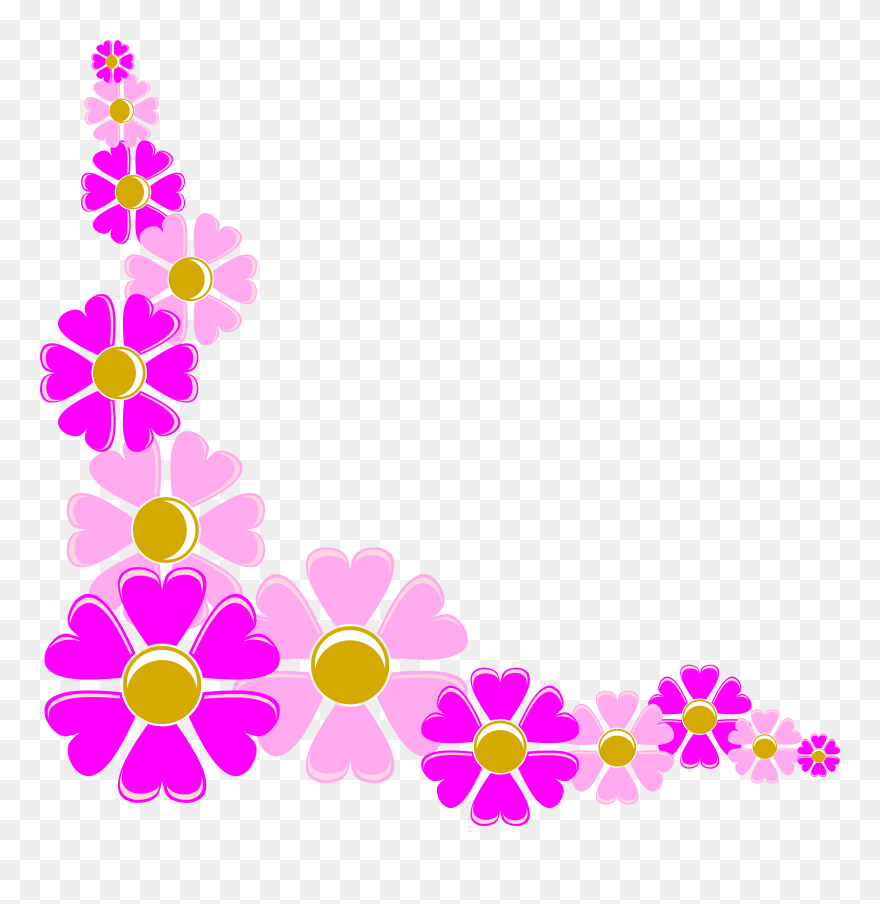 Flower Clipart Frame Png Transparent Png