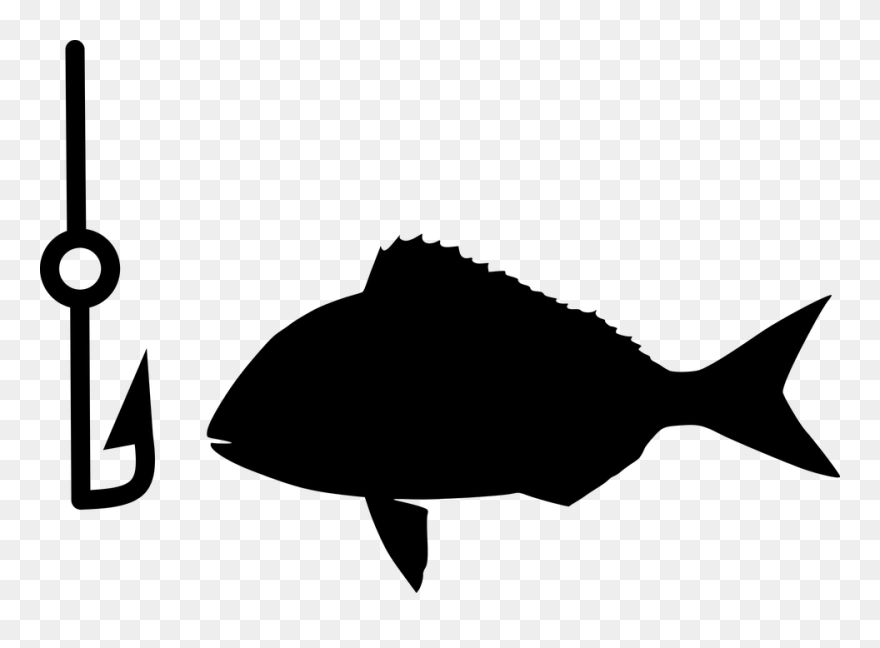 Silhouette Fish Shape Clipart