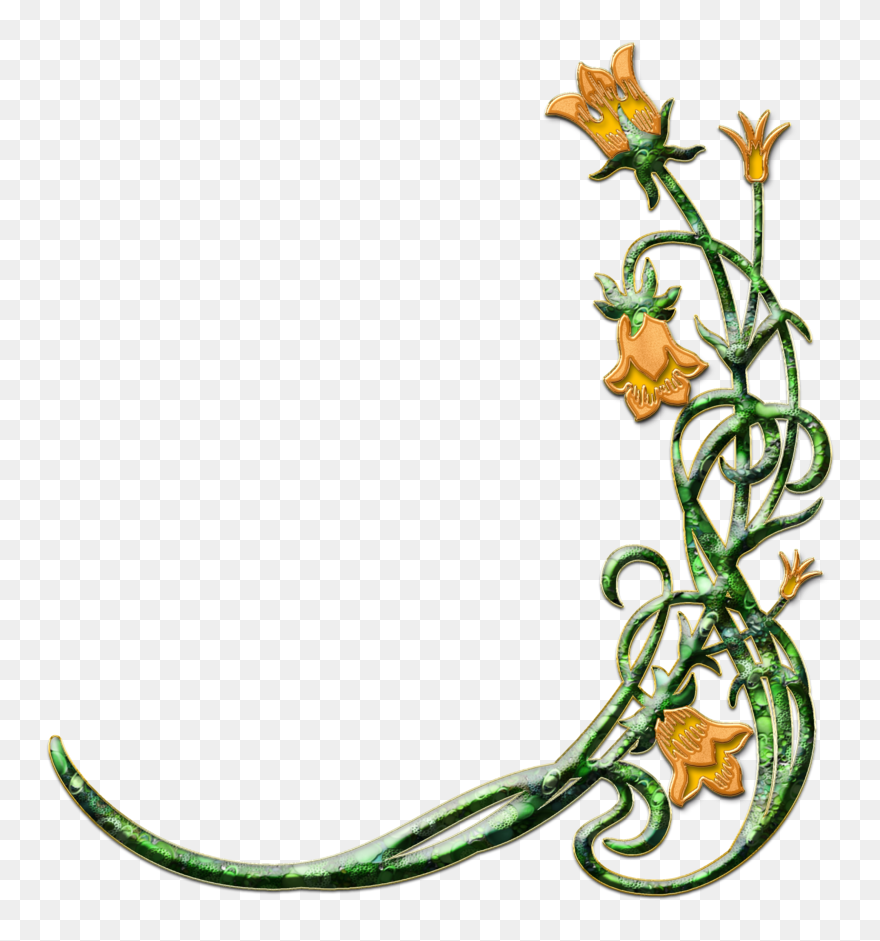 Funeral Flowers Clip Art Cliparts - Flower Border For Funeral Program - Png Download