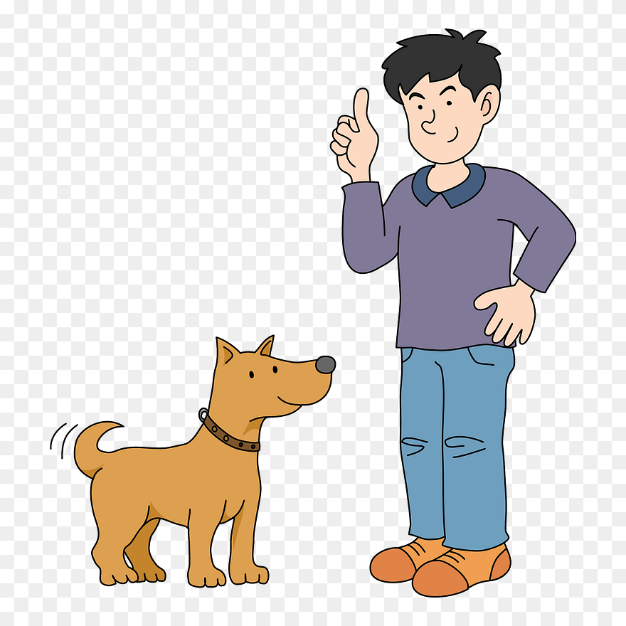 Dog Owner Pet Clipart - 犬 と 話す イラスト - Png Download