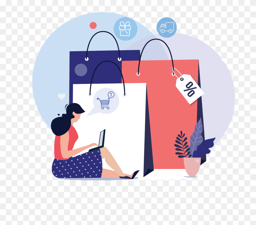 Add Online Shopping Banner Clipart