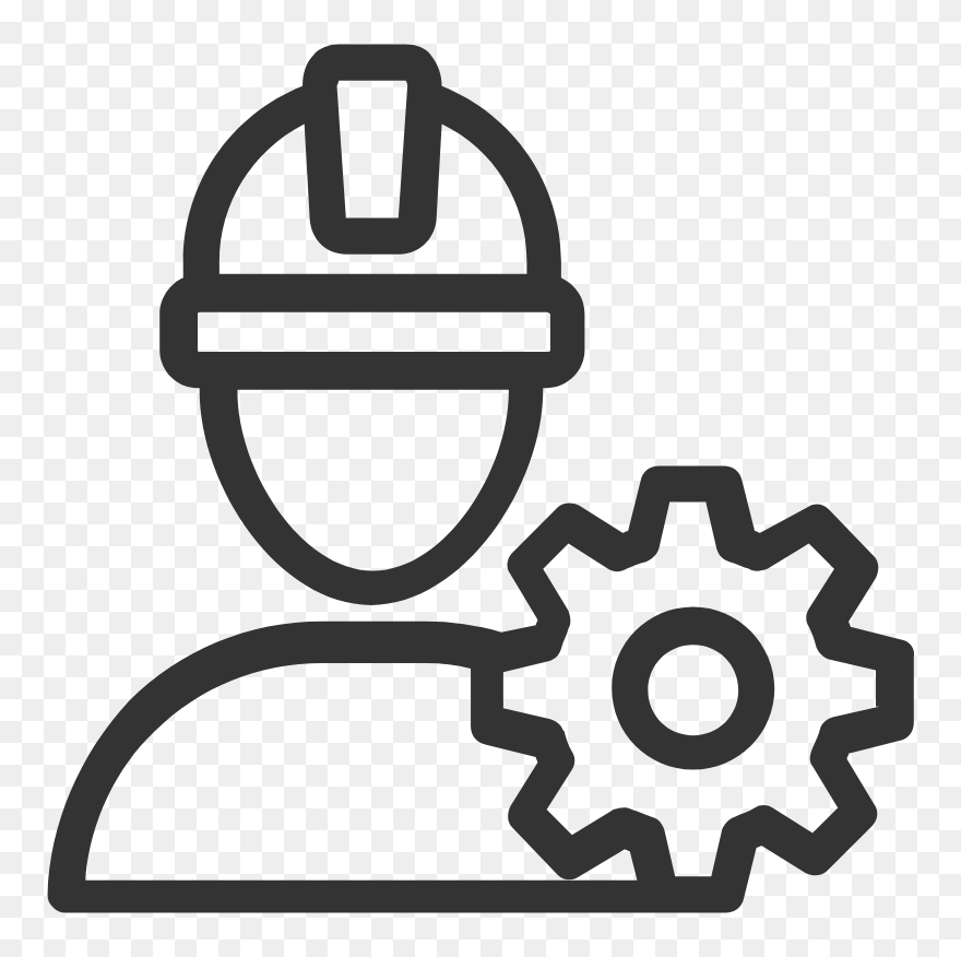 Micks Excavations - Free Hand Holding Gear Icon Clipart