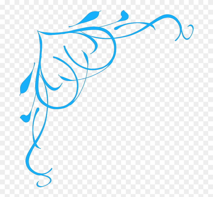 Transparent Clip Art Pictures - Blue Swirls Clipart - Png Download