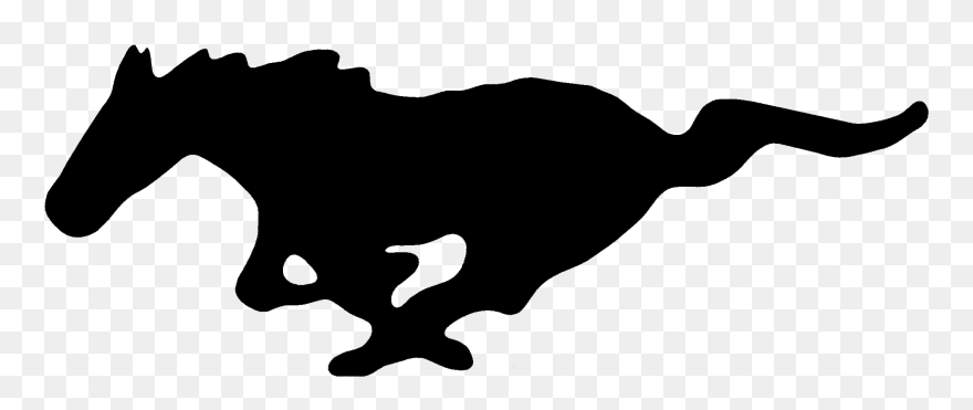 Mustang Logo Png File Black Ford Mustang Logo- - Black And White Mustang Logo Clipart