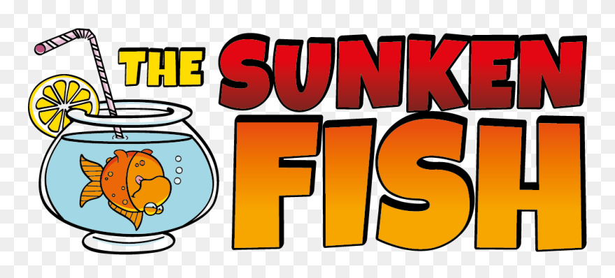 Sunken Fish Restaurant Logo Clipart