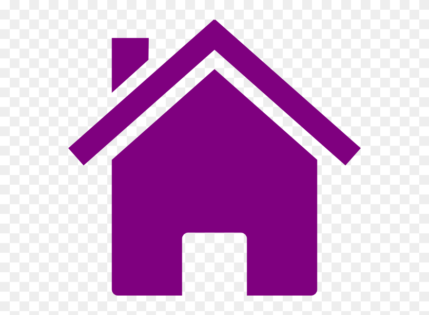 House Clipart Purple - Png Download