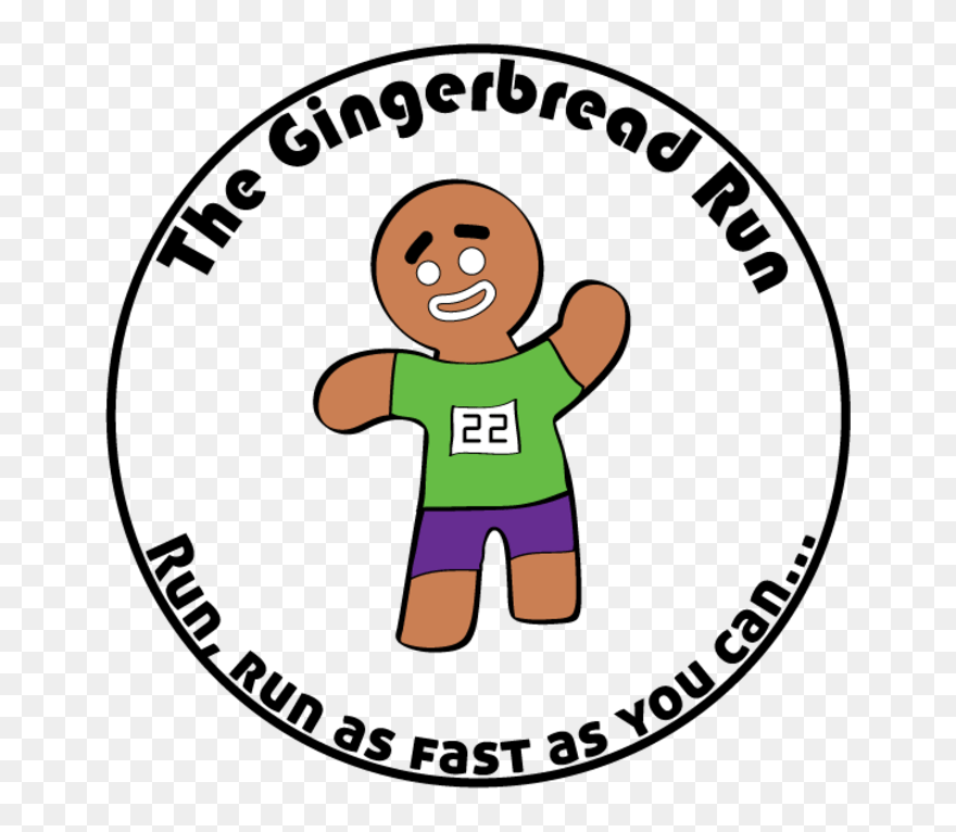 Gingerbread Clipart Walking - Gingerbread Run 2018 - Png Download