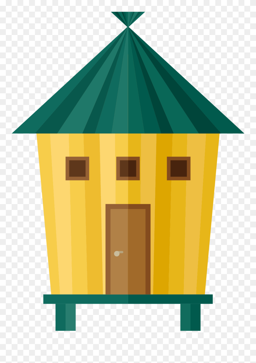 Transparent House Clip Art Png - Ilustrasi Gubuk