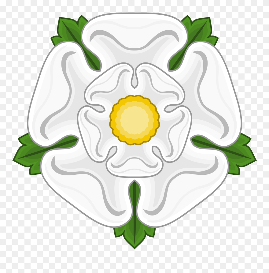 Blank Tudor Rose - White Rose Of York Clipart