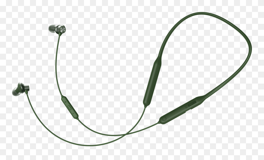 Oneplus Wireless Bullets 2 Olive Green Clipart