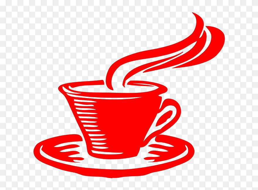 Star Coffee Svg Clip Arts - Red Coffee Cup Clipart - Png Download