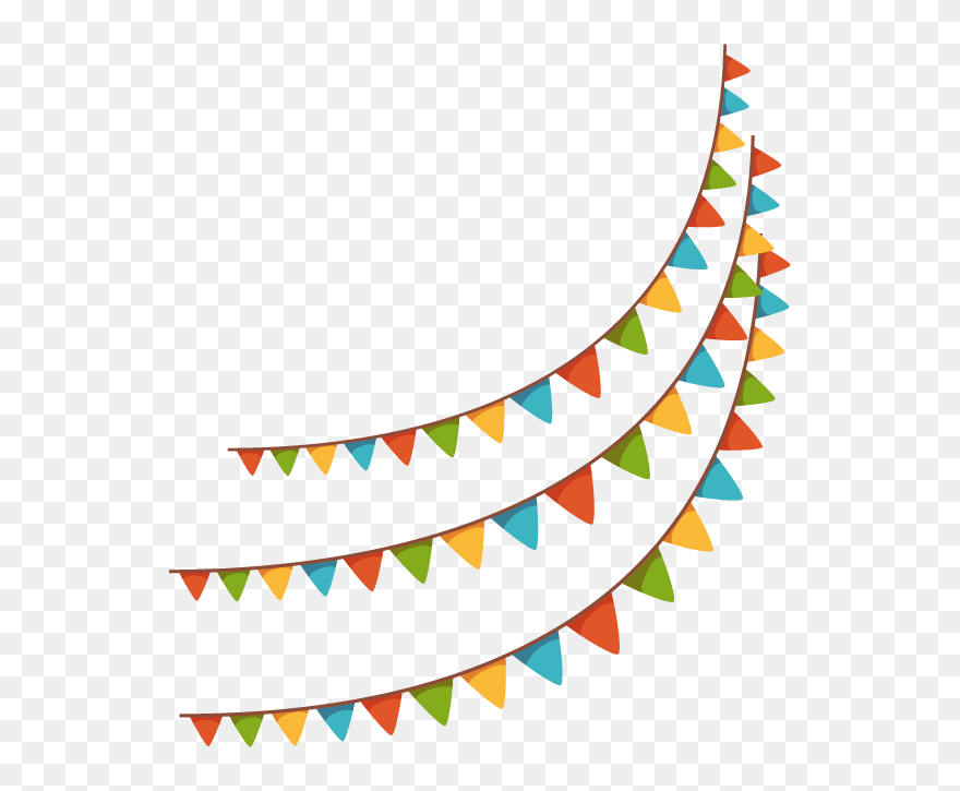 Brazil Illustration Vector Flags Hanging Banners Holiday - Blue Cat Party Goods Clipart