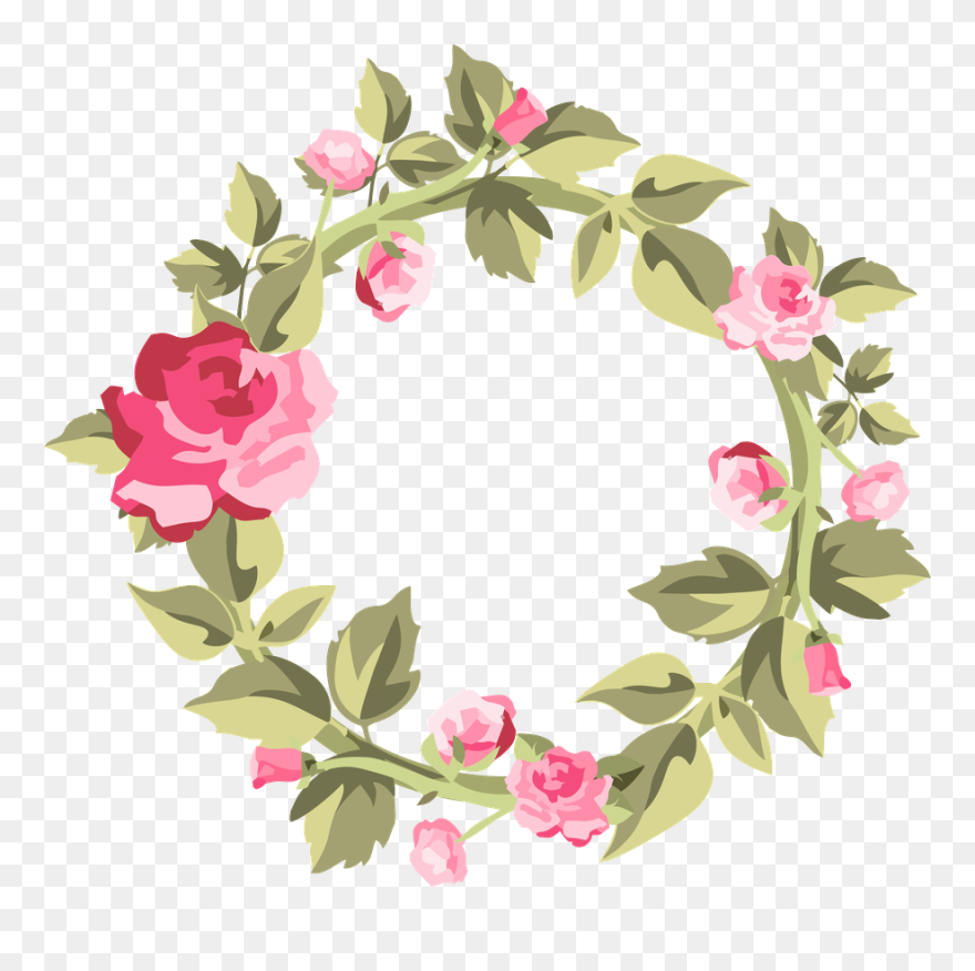 Wedding Invitation Lace Flower - Shabby Chic Flower Vector Clipart