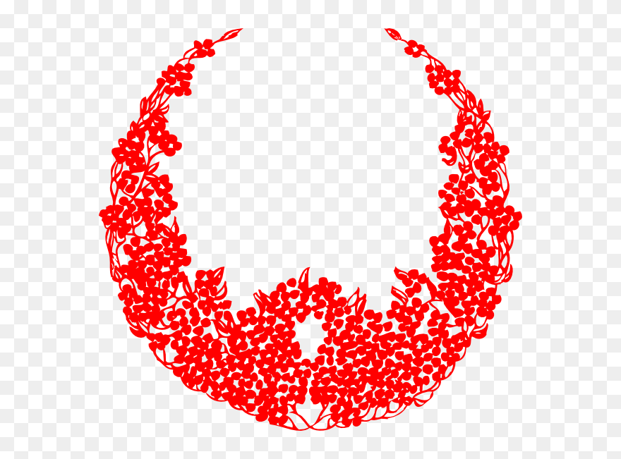 Transparent Hace Calor Clipart - Christmas Red Wreath Vector Png