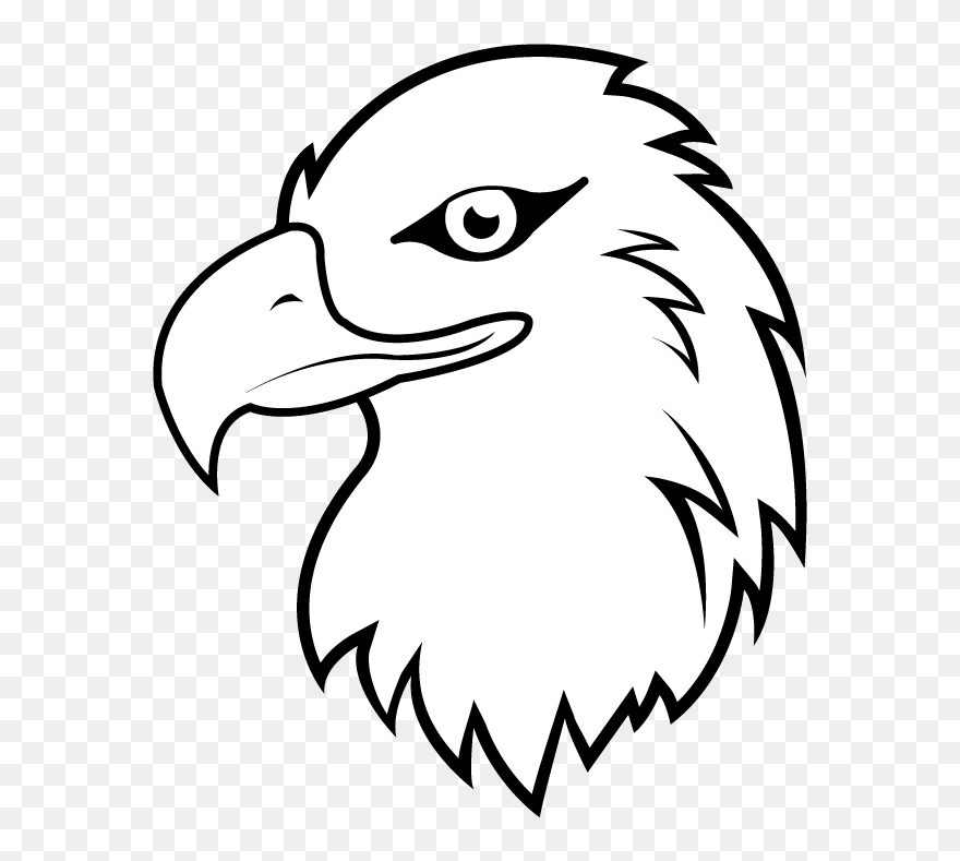 Eagle Clipart Black And White - Clip Art Black And White Eagle - Png Download