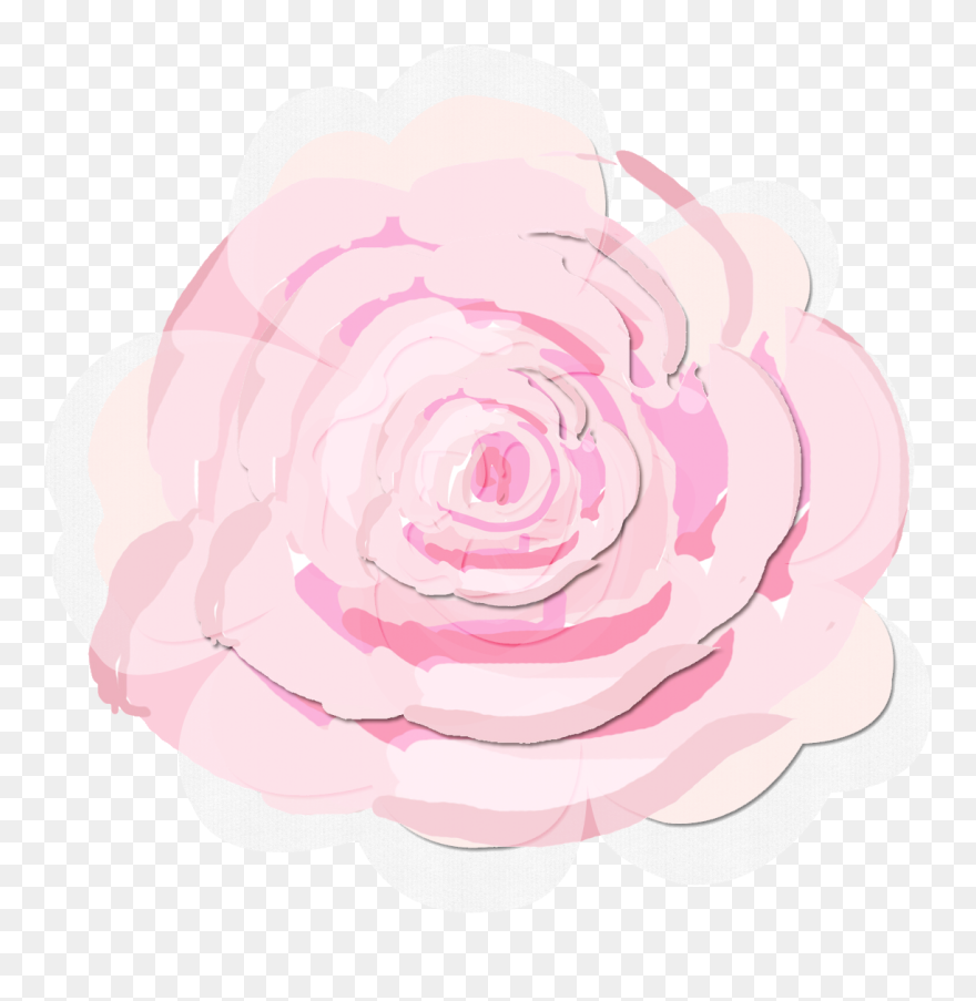 Pink Watercolor Roses Transparent Clipart