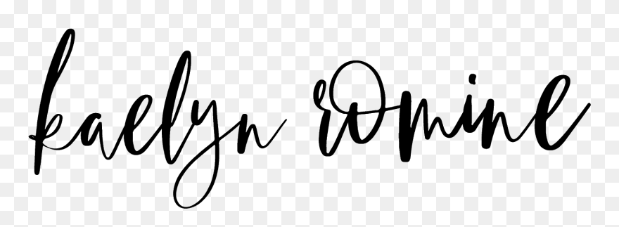 Kaelyn Romine - Calligraphy Clipart