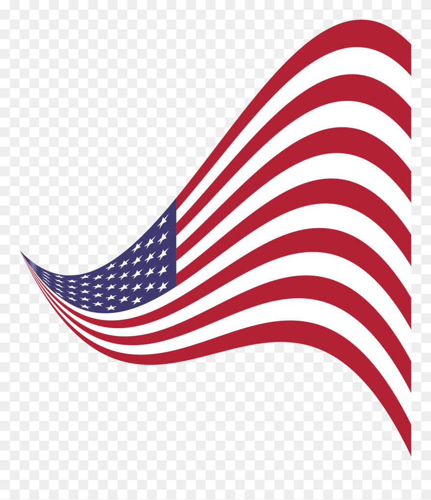 Flag Of The United States, Hd Png Download - Stylized American Flag Free Clipart