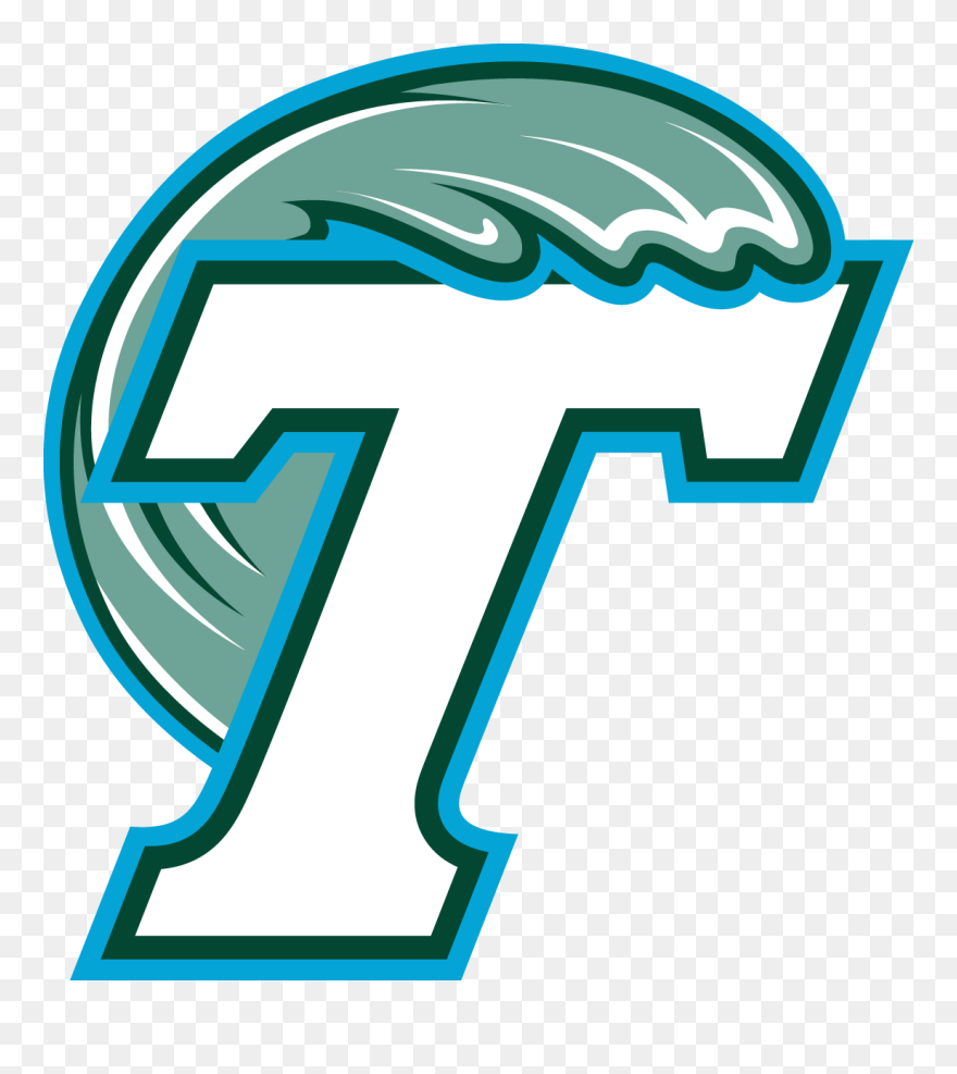Tulane University - Tulane Green Wave Logo Clipart