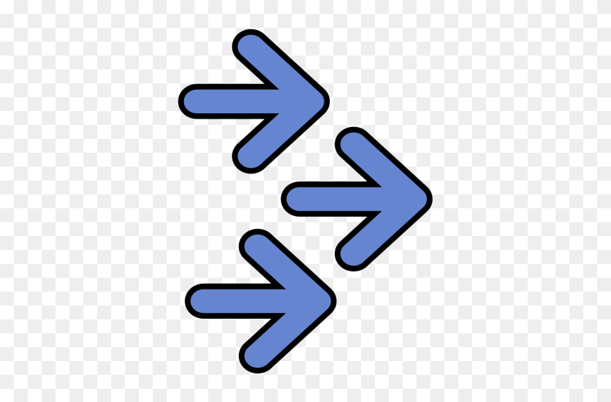 Multiple Blue Arrows Png Icons - Multiple Arrow Clip Art Transparent Png