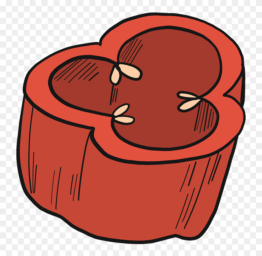 Chilli Pepper Slice Clipart - Png Download