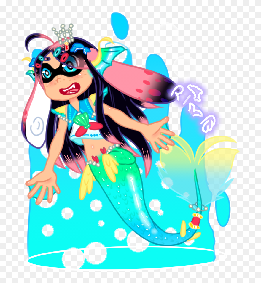 Mermay Sailor Maiko Underwater - Illustration Clipart