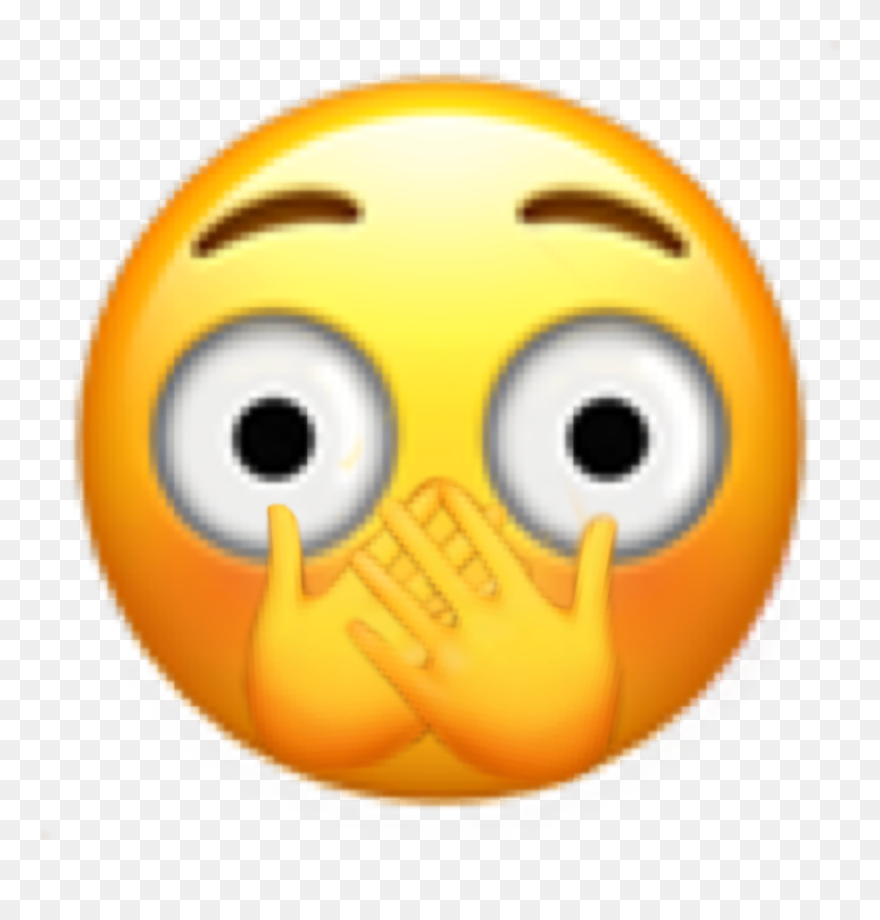 Blushing Wide Eyes Emoji Clipart