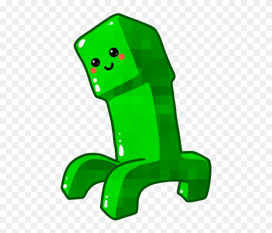 Clipart Free Download Chibi Creeper By Ronindude On - Minecraft Creeper Art Png Transparent Png