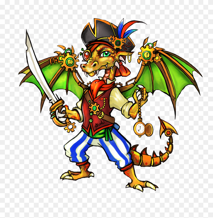 Pirate Dragon Clipart