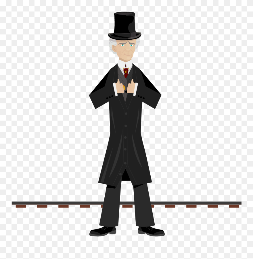 Drawing Of Wilfrid Laurier Standing Us Hands Grasping - Wilfrid Laurier Dessin Clipart