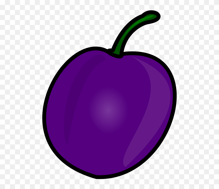 Glossy Plum - Plum Clipart - Png Download
