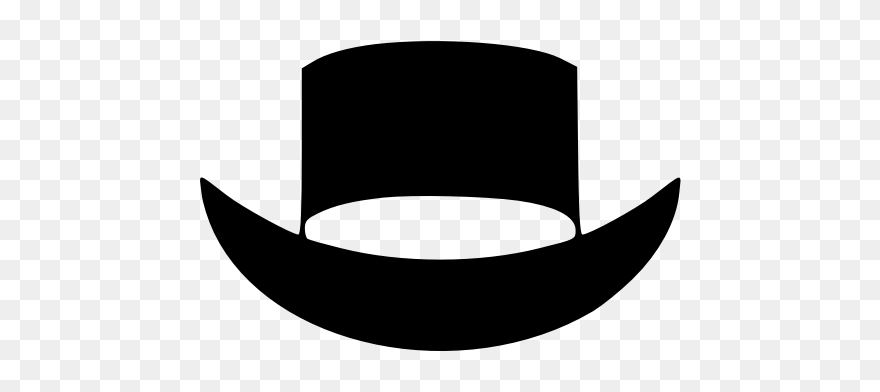 Evil Grey Hat - Hat Icon Clipart