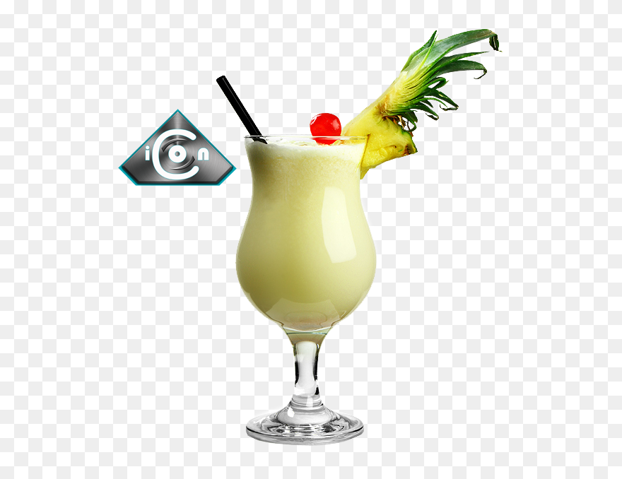 Pina Colada Cocktail Glass Clipart