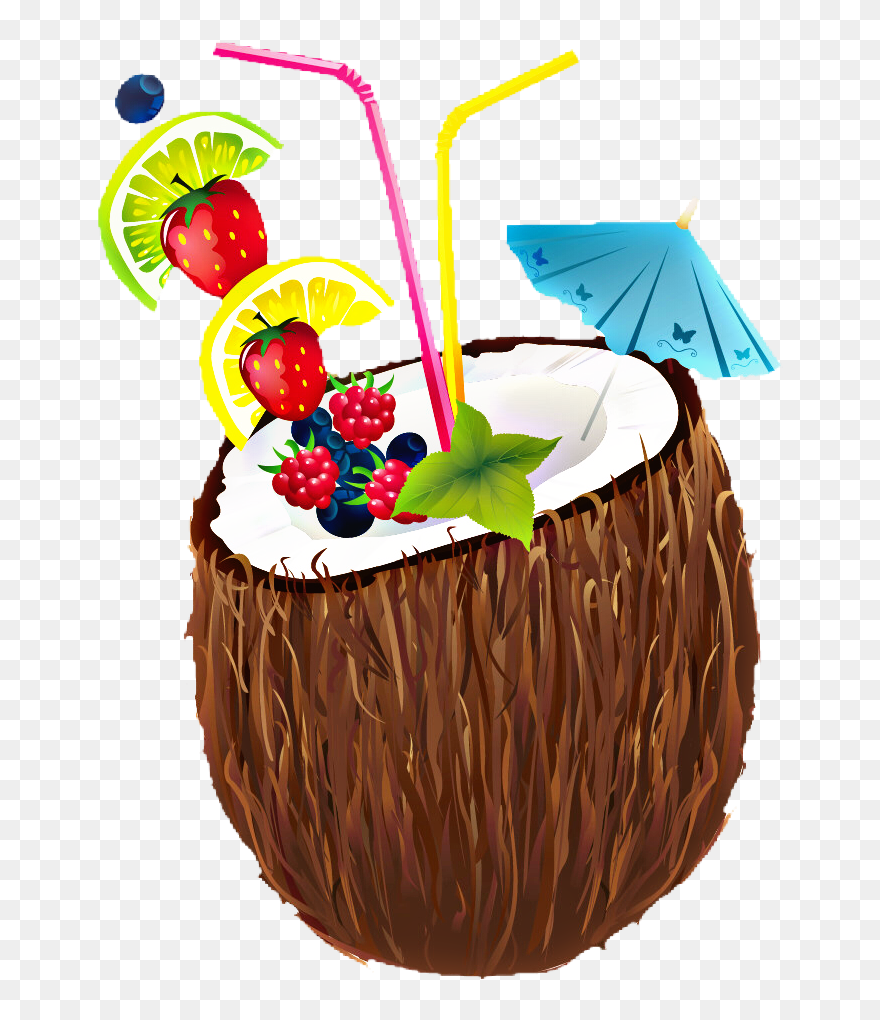 #sticker #contest #coconut #pinacolada #drinkstickers - Coconut Drink Clipart - Png Download