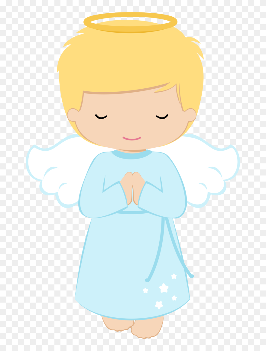 Baby Boy Christening Border Design Clipart