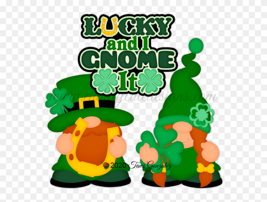 Lucky & I Gnome It Clipart