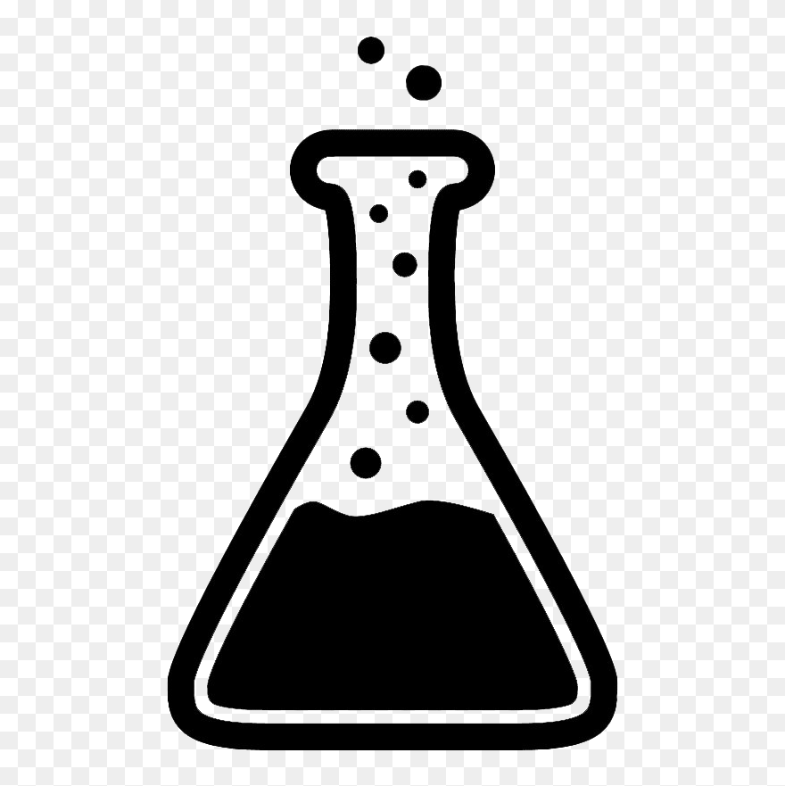 Laboratory Flask Glass Png Free Image - Erlenmeyer Flask Clipart Transparent Png