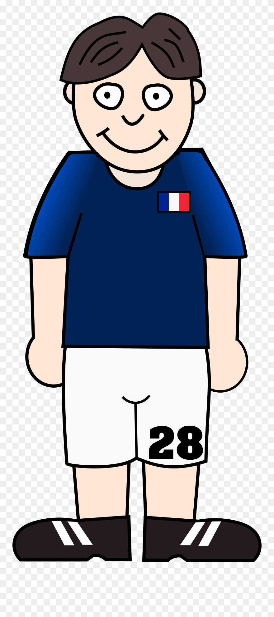 Jersey Krista Svg Clip Arts - Standing Soccer Player Clipart - Png Download