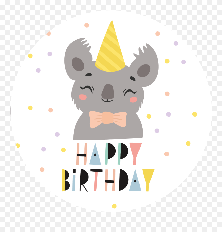 Carte Anniversaire Koala Clipart