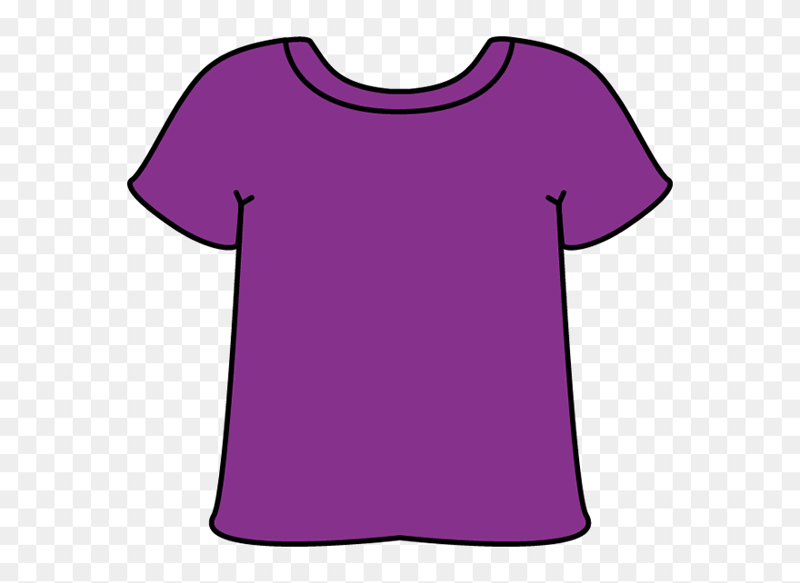 Jersey Clipart Purple Blouse, Jersey Purple Blouse - Purple T Shirt Clipart - Png Download
