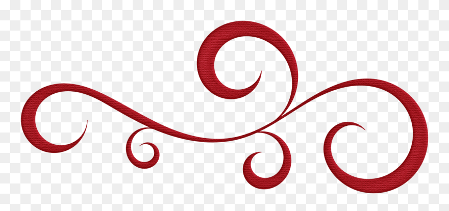 Red Flourish Clipart - Png Download