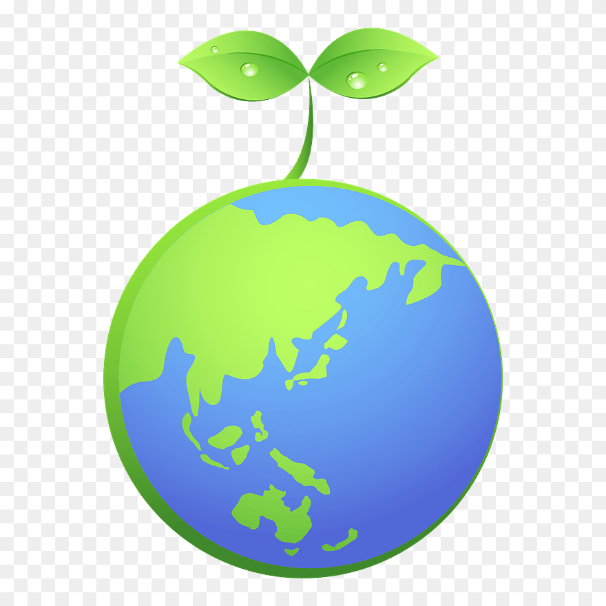 Earth Sprout Ecology Clipart - Earth - Png Download